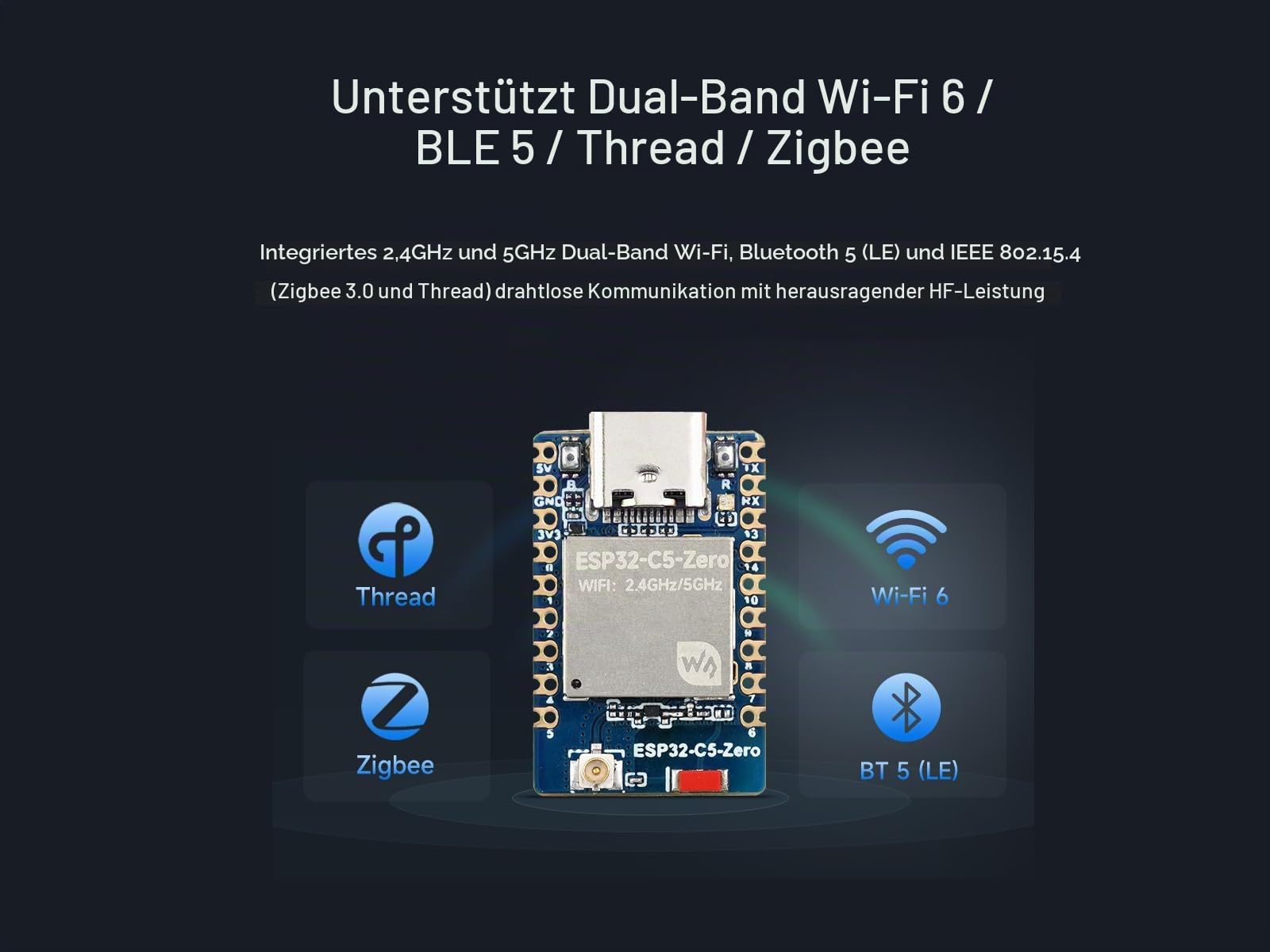 waveshare-esp32-c5-zero-mini-entwicklungsboard-multi-protokoll-iot-board image 4