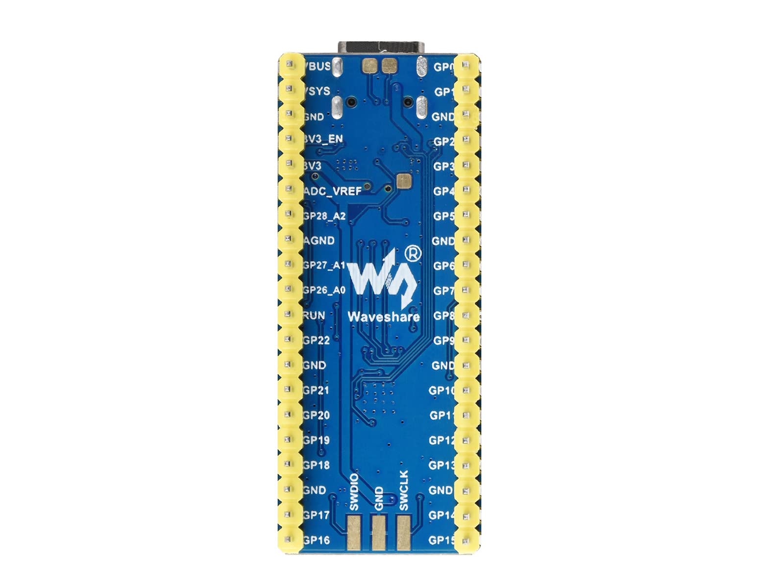 waveshare-rp2040-plus-mit-pin-header-pico-kompatibles-mcu-board-mit-rp2040-4-mb- image 2