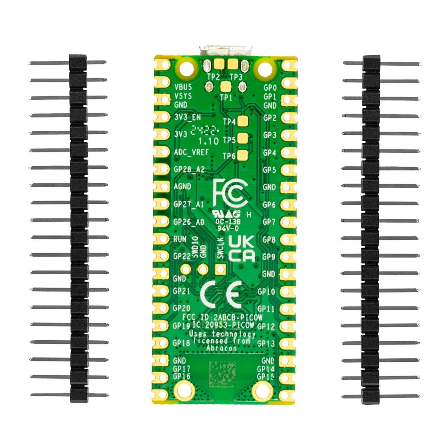 az-delivery-raspberry-pi-pico-w-rp2040-mikrocontroller-board-mit-wlan-und-stiftl image 4