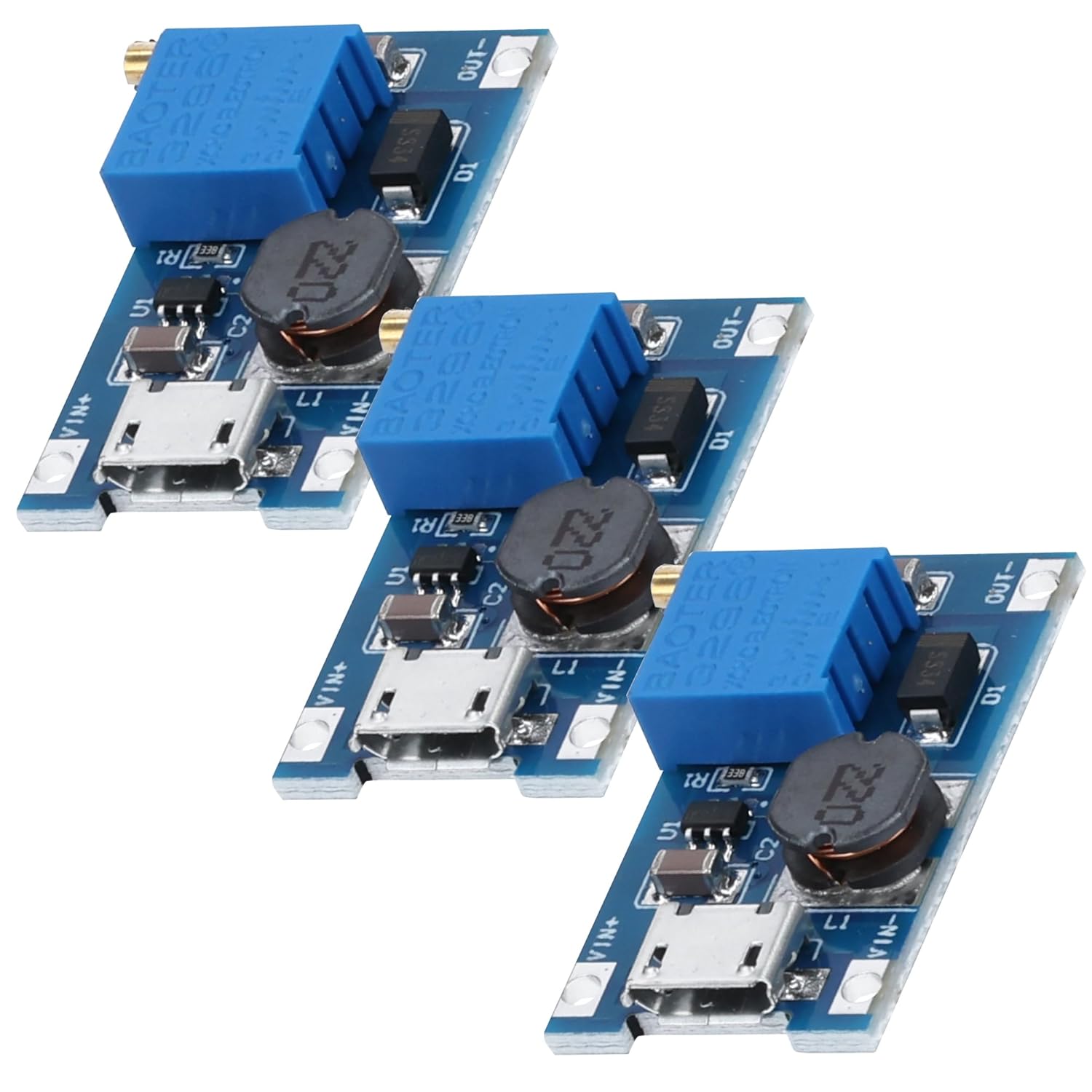 az-delivery-2a-dc-dc-boost-step-up-wandler-mit-microusb-2v-24v-zu-5v-28v-mt3608- image 2