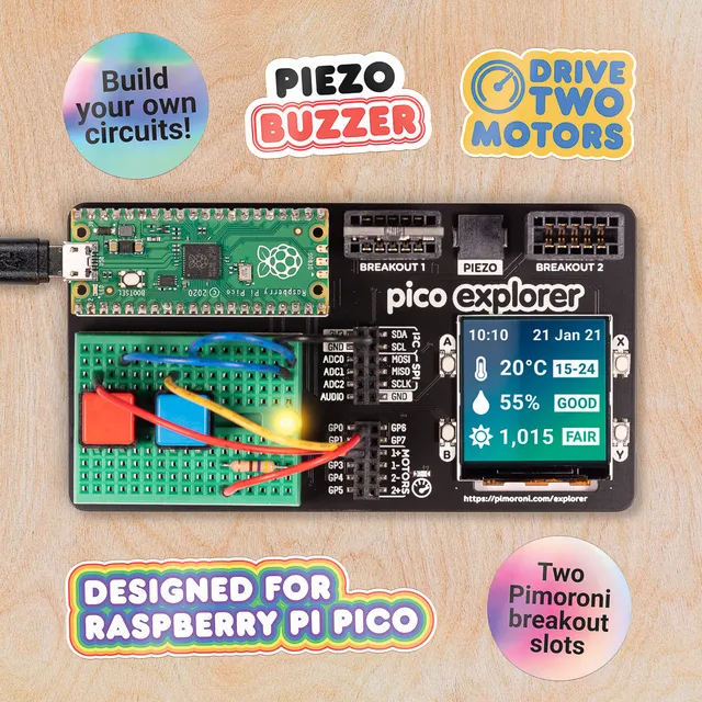 pimoroni-pico-explorer-base-erweiterungsplatine-f-r-raspberry-pi-pico-mit-lcd-mo image 1