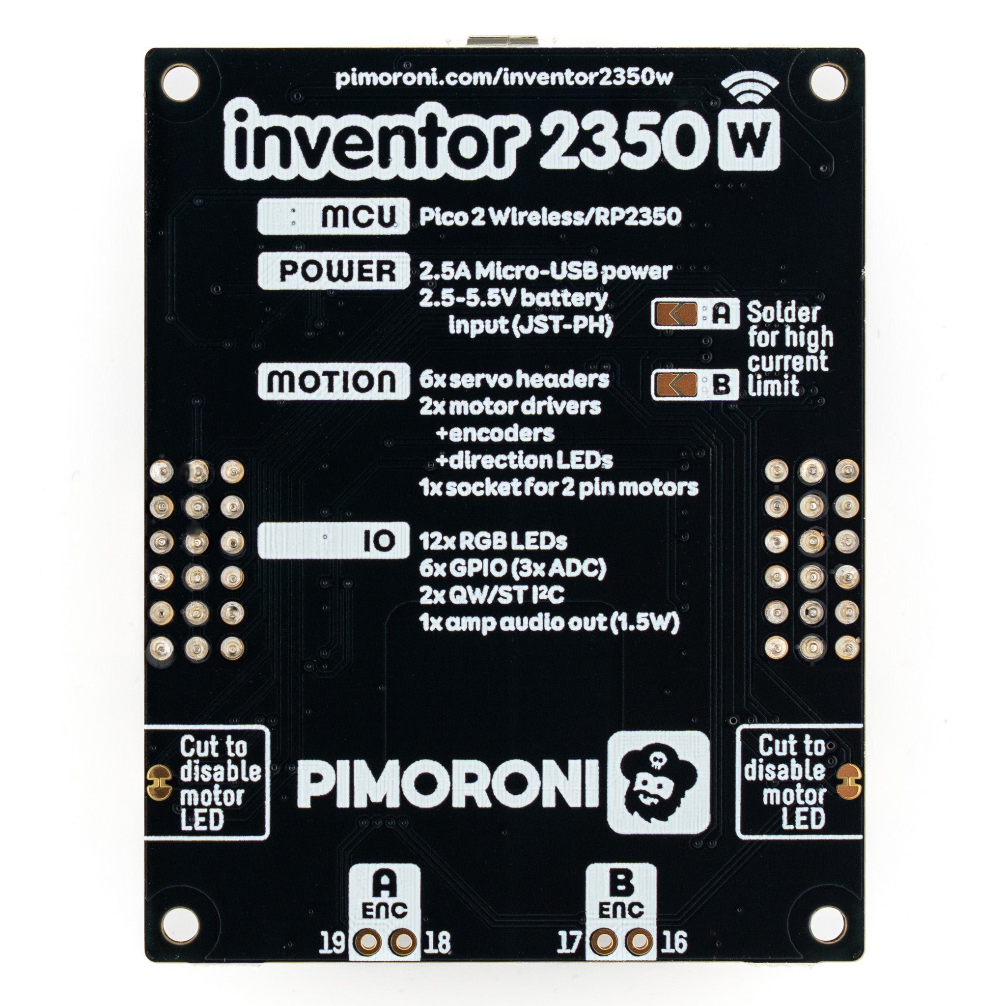 pimoroni-inventor-2350-w-mit-pico-2-w-roboter-und-motor-board-rp2350 image 4