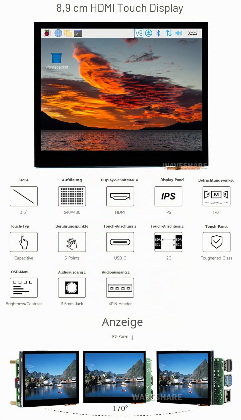 waveshare-3-5-zoll-hdmi-ips-touch-display-e-640x480-mit-audio image 3