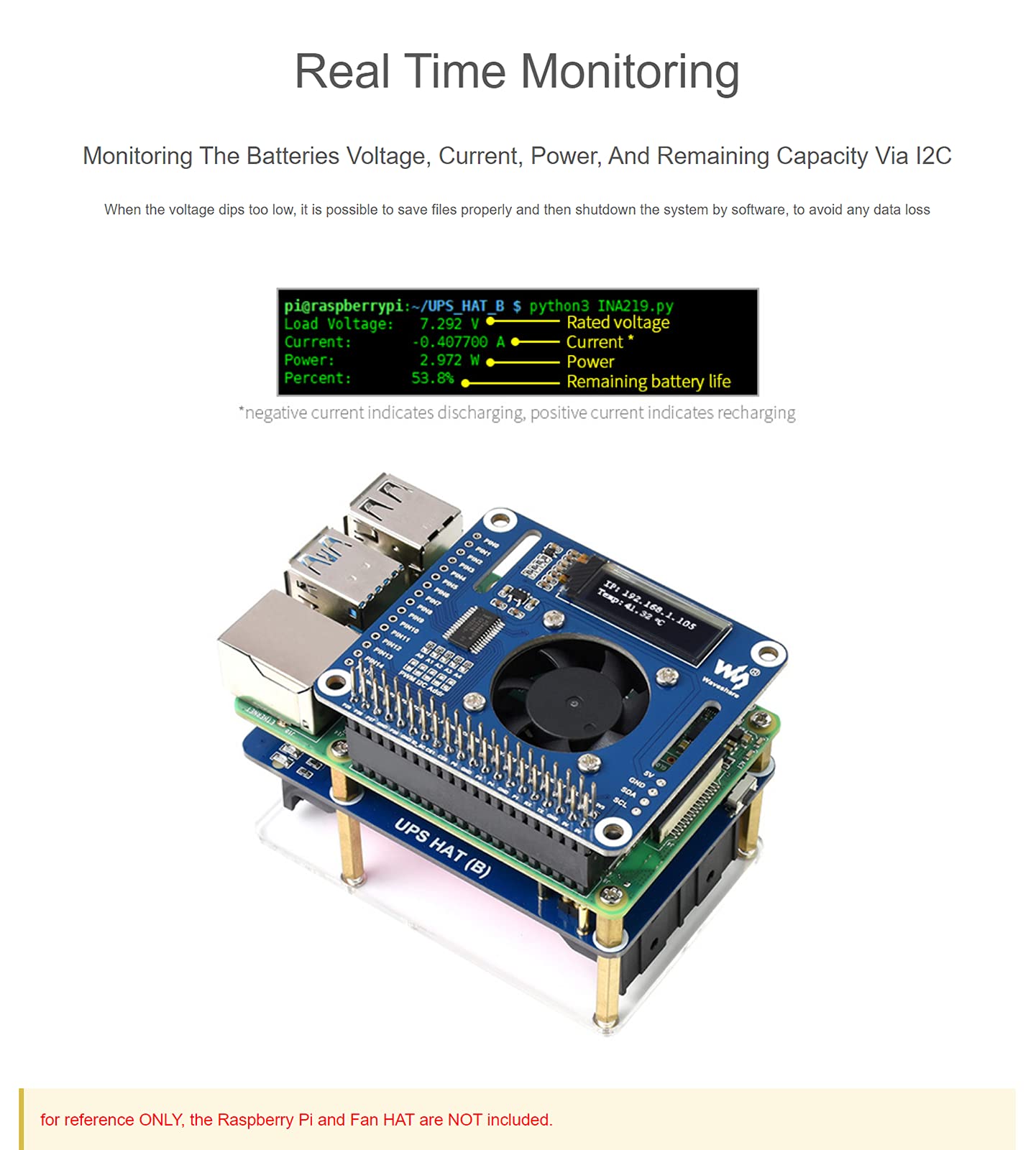 waveshare-ups-hat-5v-usv-modul-f-r-raspberry-pi-4b-3b-3b-bis-5a-pogo-pins-i2c image 4