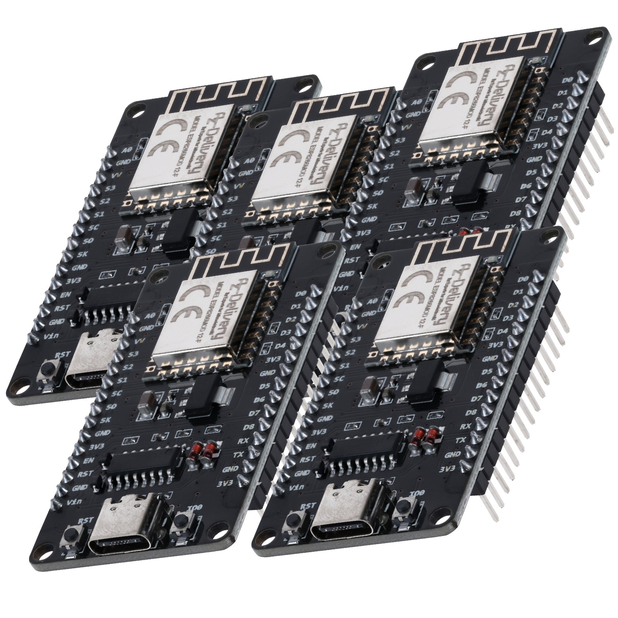 az-delivery-nodemcu-lolin-v3-esp8266-esp-12f-wifi-board-mit-usb-c-ch340 image 2