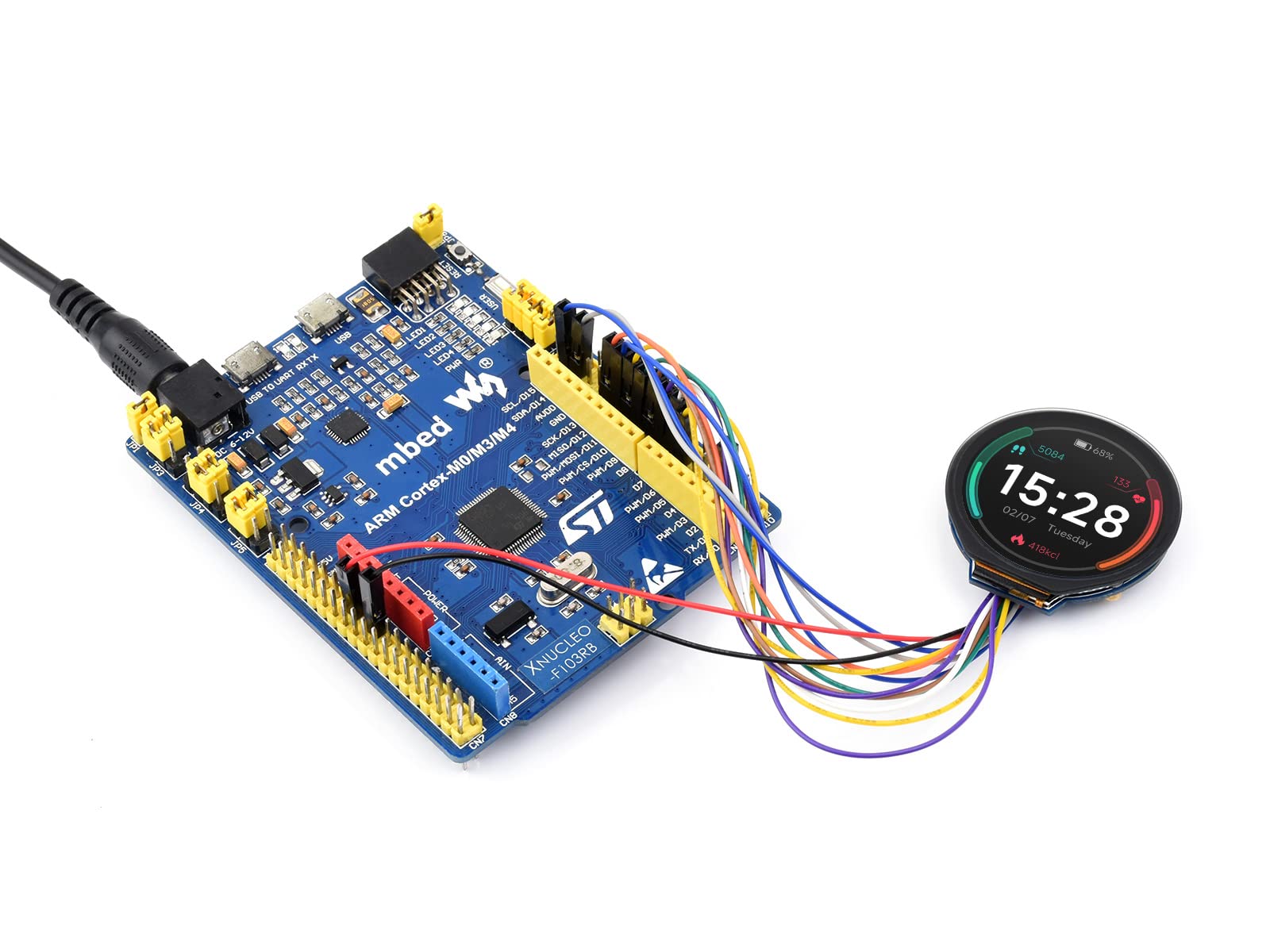 waveshare-1-28-zoll-lcd-touch-display-modul-240x240-ips-rund image 3