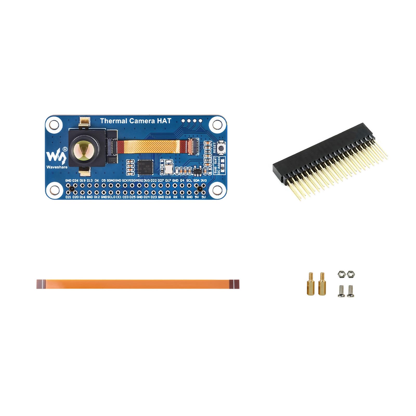 waveshare-long-wave-ir-w-rmebildkamera-modul-80x62-45-fov-mit-40pin-gpio image 1