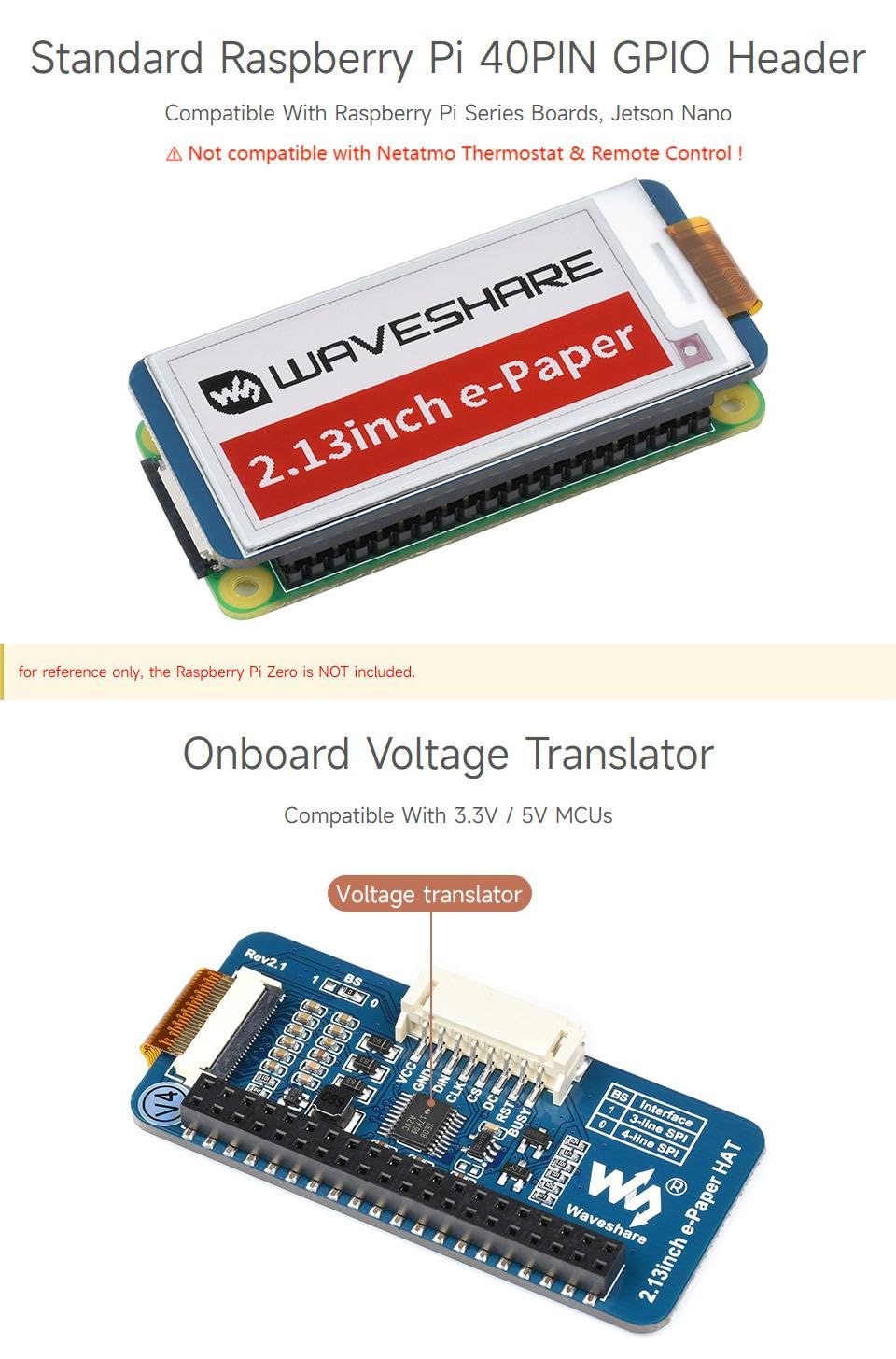 waveshare-2-13-zoll-e-paper-display-hat-250x122-rot-schwarz-wei-f-r-raspberry-pi image 6