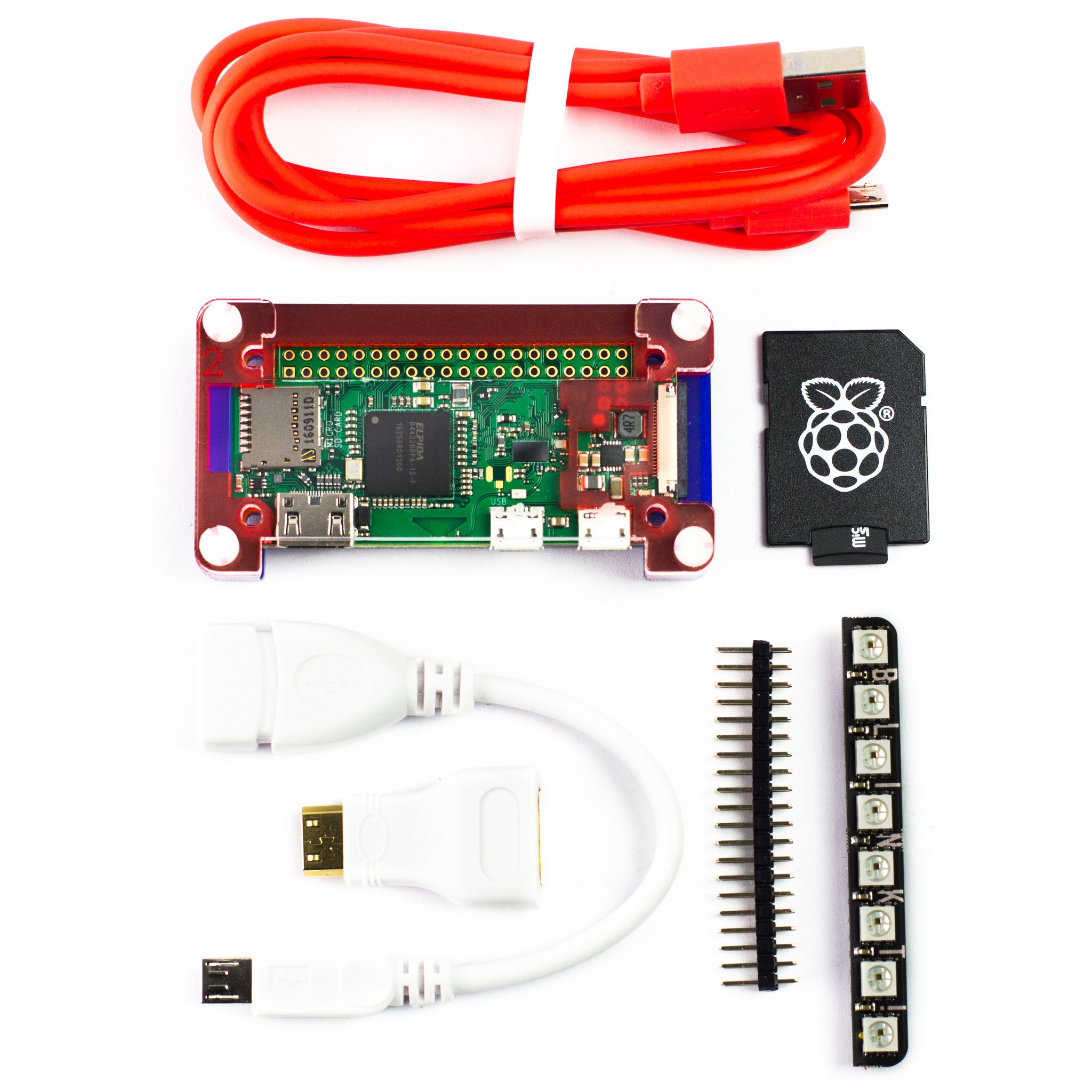pimoroni-pi-zero-w-starter-kit-mit-pibow-case-16gb-sd-und-blinkt image 2