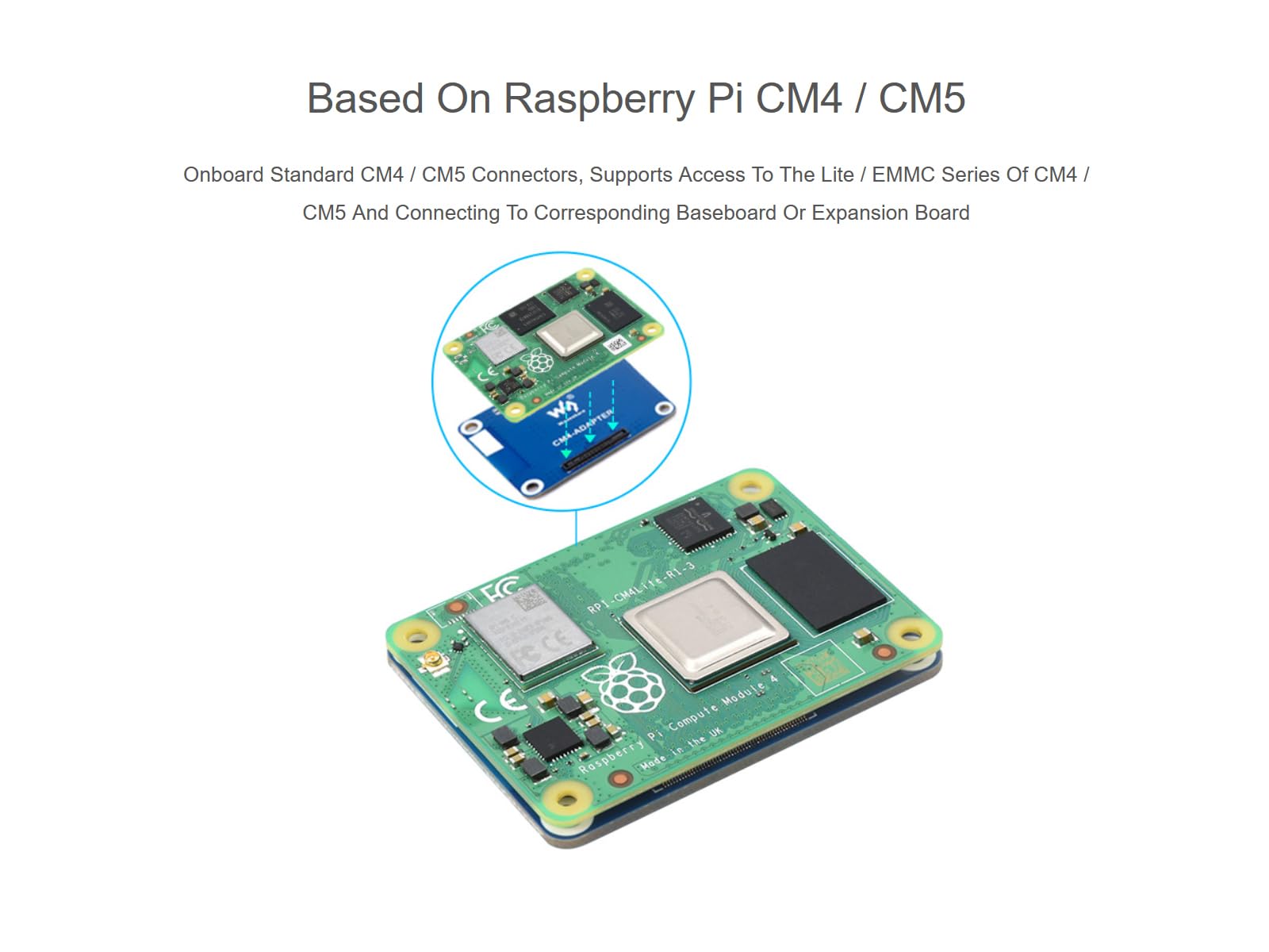 waveshare-cmx-adapter-cm5-cm4-schnittstellenschutz-adapter-board image 3