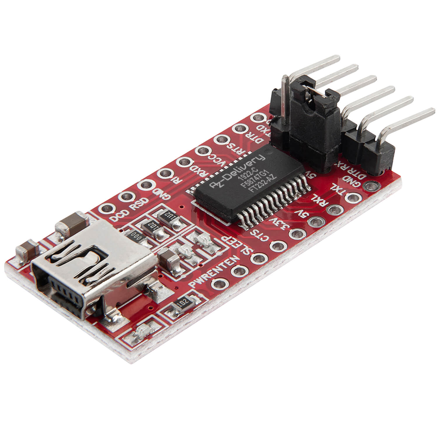 az-delivery-ft232-usb-zu-ttl-serial-adapter-3-3v-und-5v image 4