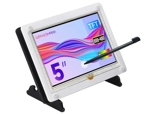 waveshare-5-zoll-hdmi-lcd-b-mit-zweifarben-geh-use-resistiver-touch-800x480 image 1