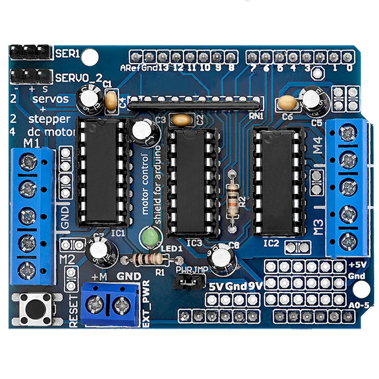 az-delivery-4-kanal-l293d-motortreiber-shield-f-r-arduino-uno-r3-und-mega-2560 image 2