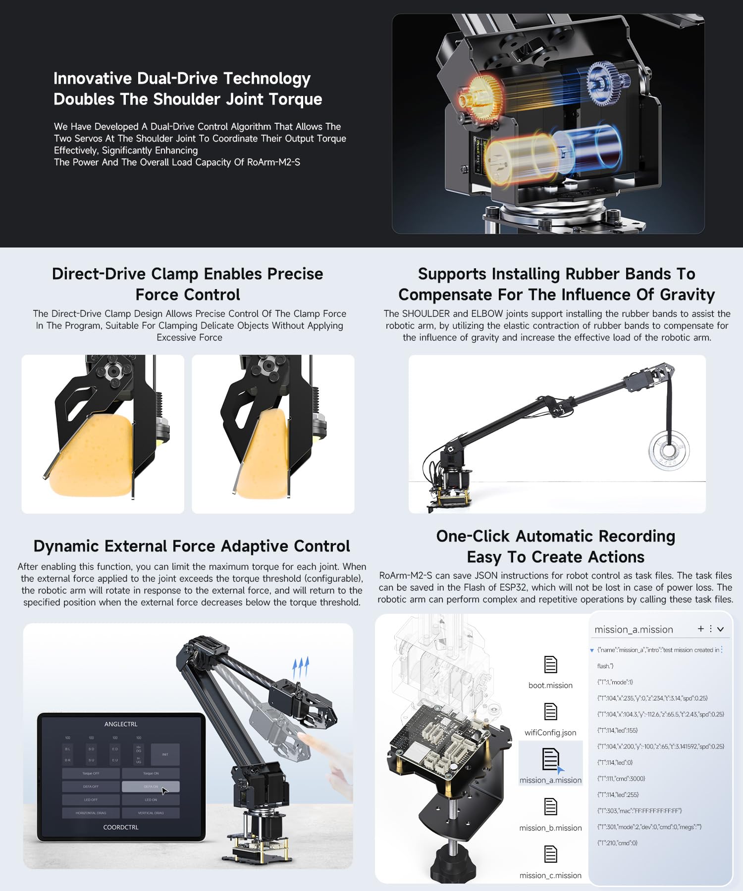 waveshare-desktop-robotic-arm-kit-4-dof-esp-now-ros2-open-source-f-r-maker-und-e image 5