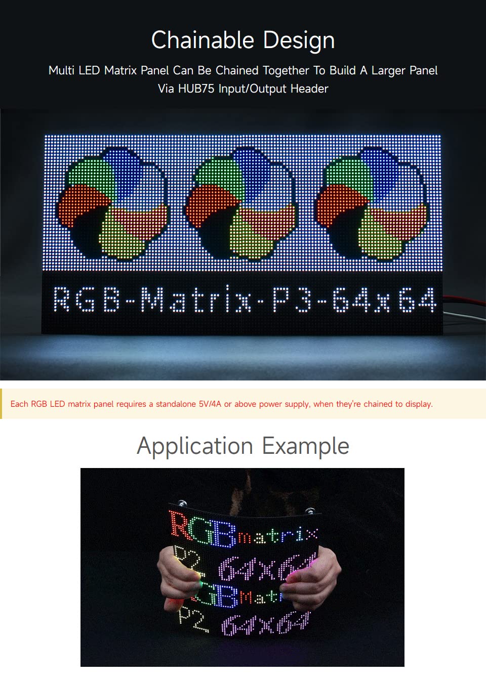 waveshare-flexible-rgb-led-matrix-panel-64x64-3mm-pitch-biegbar-f-r-raspberry-pi image 6