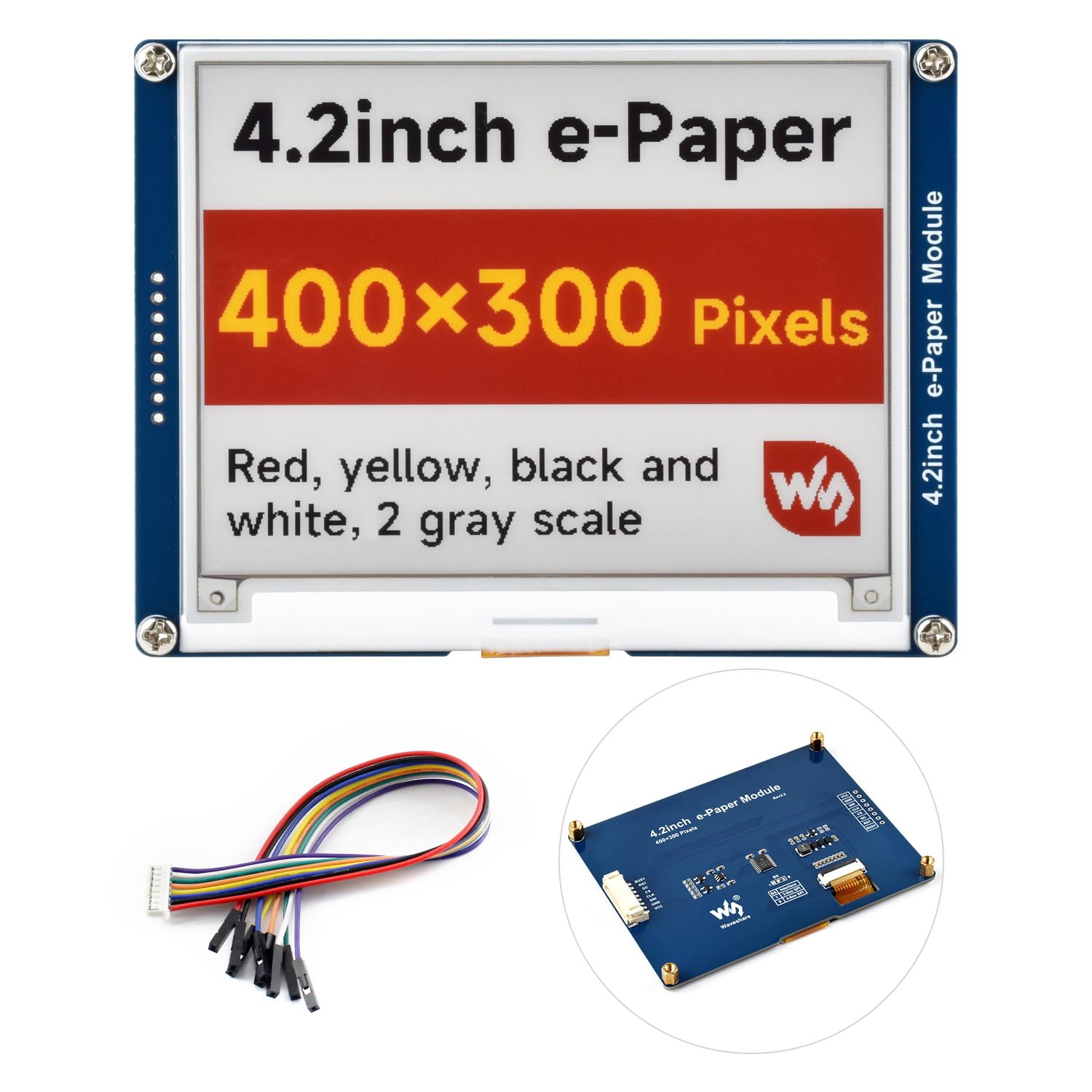 waveshare-4-2-zoll-e-paper-modul-g-400x300-mit-treiberboard-spi image 1