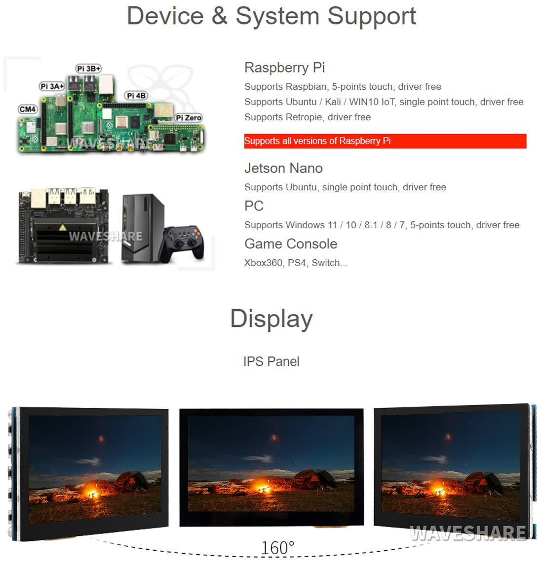 waveshare-4-3-zoll-hdmi-lcd-b-800x480-ips-capacitive-touch-f-r-raspberry-pi image 4