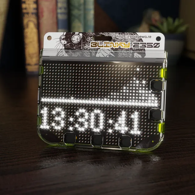 pimoroni-blinky-2350-led-badge-rp2350 image 1