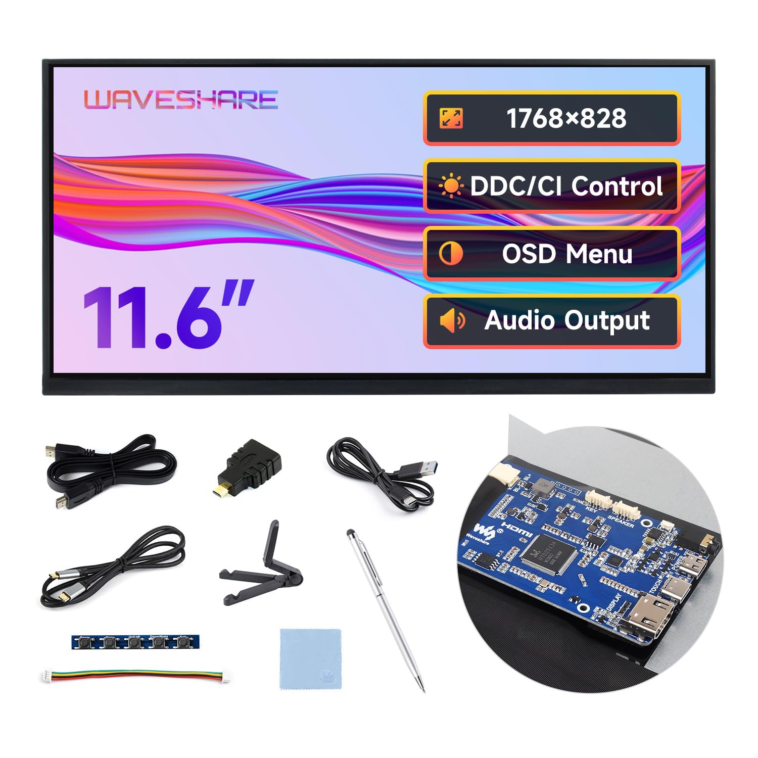 waveshare-11-6-zoll-capacitive-touch-display-1768x828-ips image 1