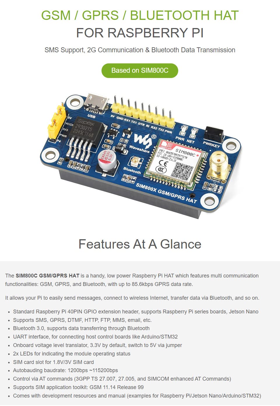 waveshare-sim800c-gsm-gprs-hat-2g-kommunikationsmodul-f-r-raspberry-pi-jetson-na image 4
