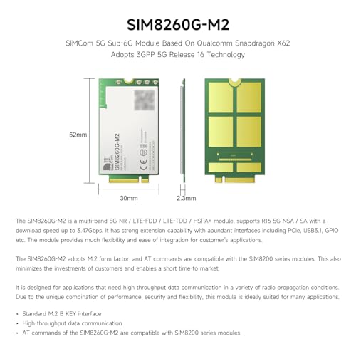 waveshare-sim8260g-m2-simcom-5g-sub-6g-modul-snapdragon-x62-m-2 image 8