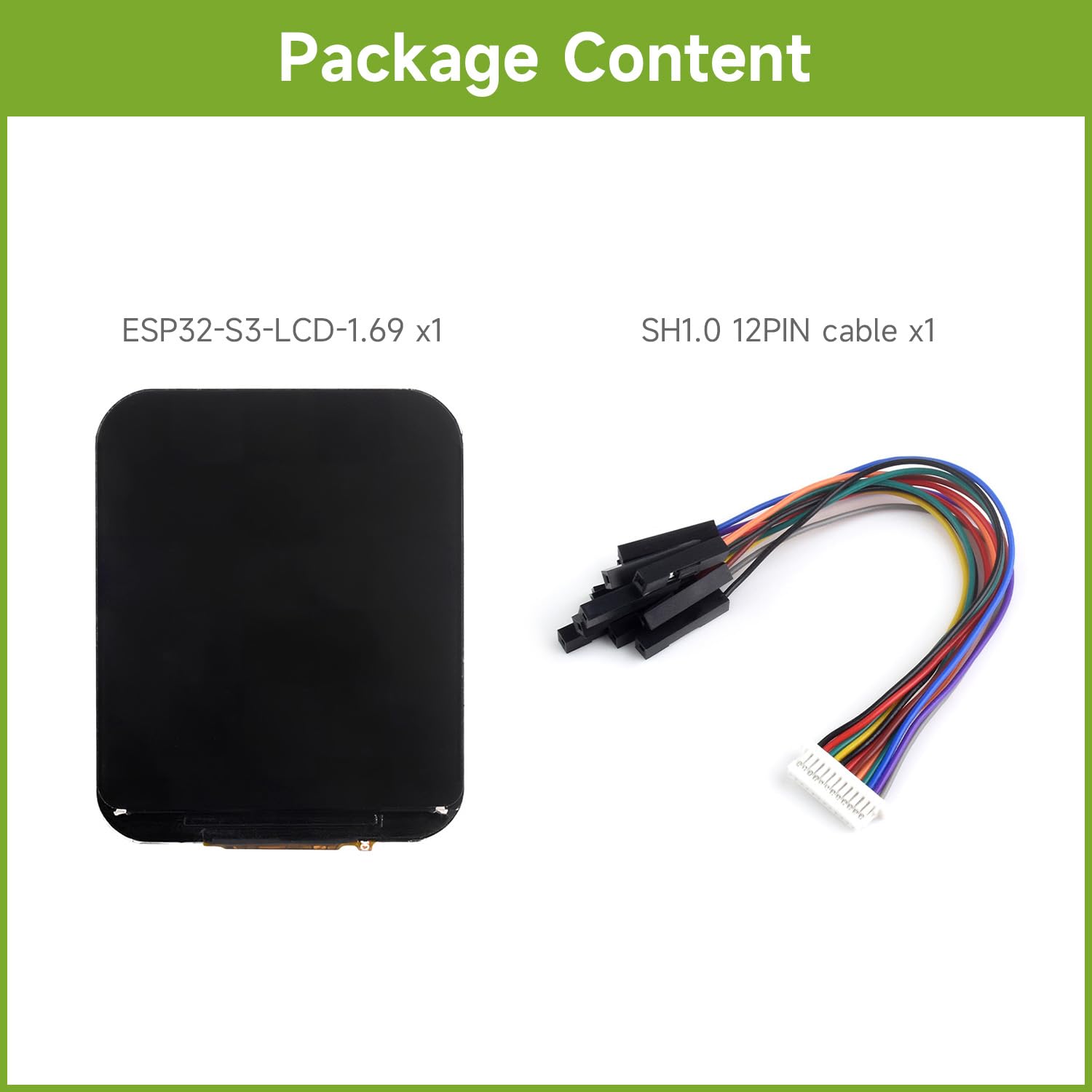 waveshare-esp32-s3-1-69-zoll-display-entwicklungsboard-240x280-wifi-bt5 image 2