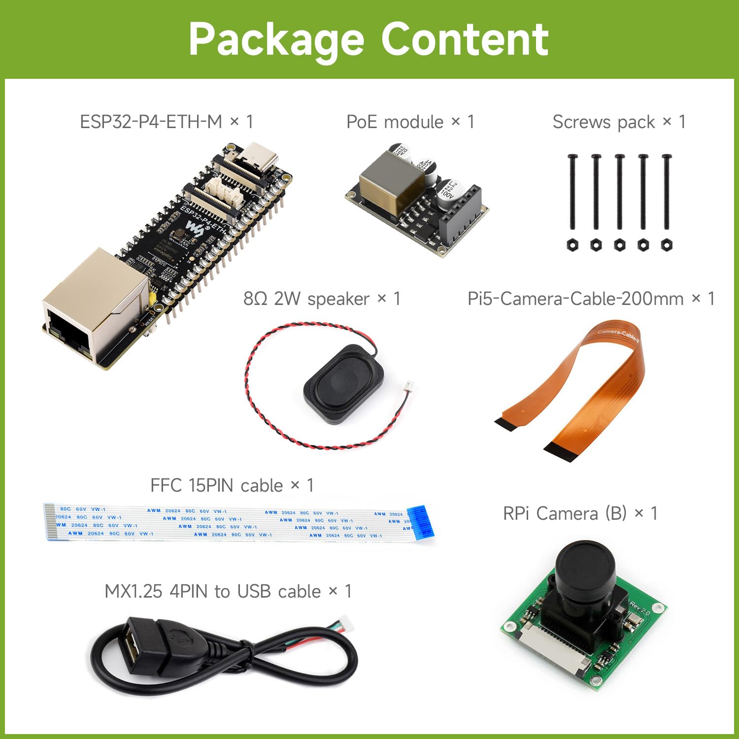 waveshare-esp32-p4-eth-entwicklungsboard-mit-rj45-poe-modul-kamera-und-lautsprec image 2