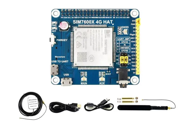 waveshare-sim7600g-h-4g-hat-f-r-raspberry-pi-jetson-lte-cat-4-gnss-telefon-sms image 1
