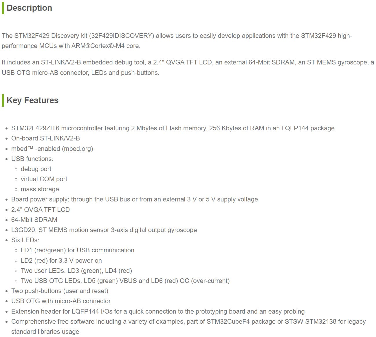 waveshare-stm32-board-32f429idiscovery-mit-stm32f429zi-mcu-2-4-tft-und-st-link-v image 3