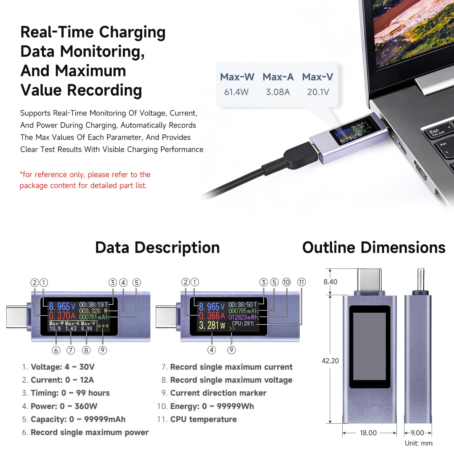 waveshare-0-96-zoll-usb-c-power-meter-typ-c-tester-mit-ips-display-bidirektional image 5