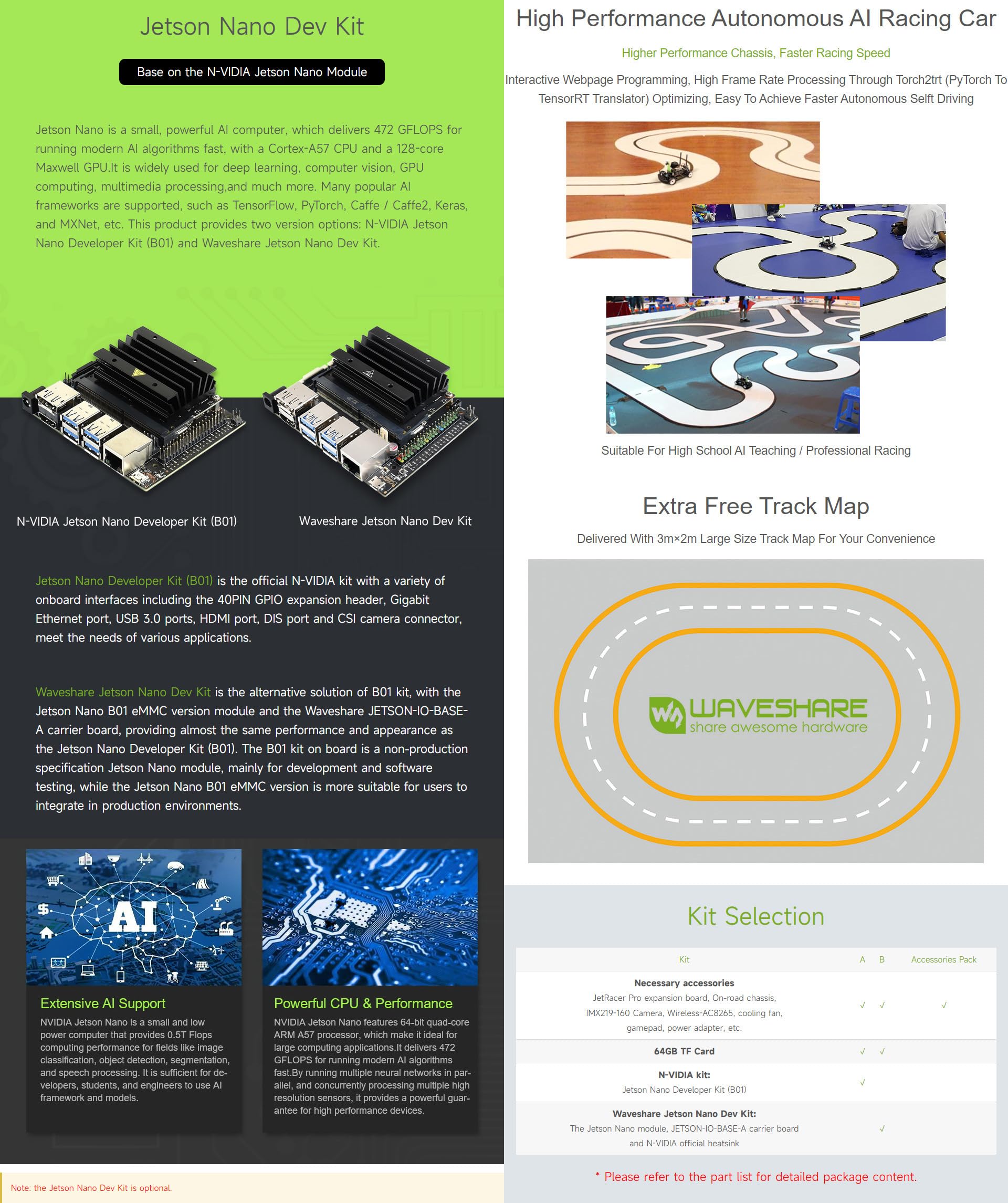 waveshare-jetracer-pro-ai-kit-mit-jetson-nano-dev-kit-high-speed-ki-rennauto-rob image 4