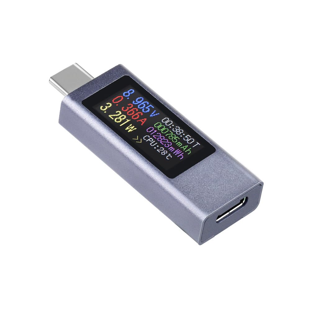 waveshare-0-96-zoll-usb-c-power-meter-typ-c-tester-mit-ips-display-bidirektional image 1