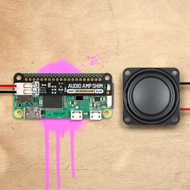 pimoroni-audio-amp-shim-3w-mono-amp-i2s-verst-rker-f-r-raspberry-pi image 1