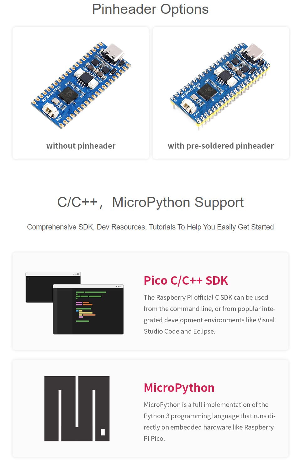 waveshare-pico-like-mcu-board-rp2040-4mb-flash-usb-c image 3