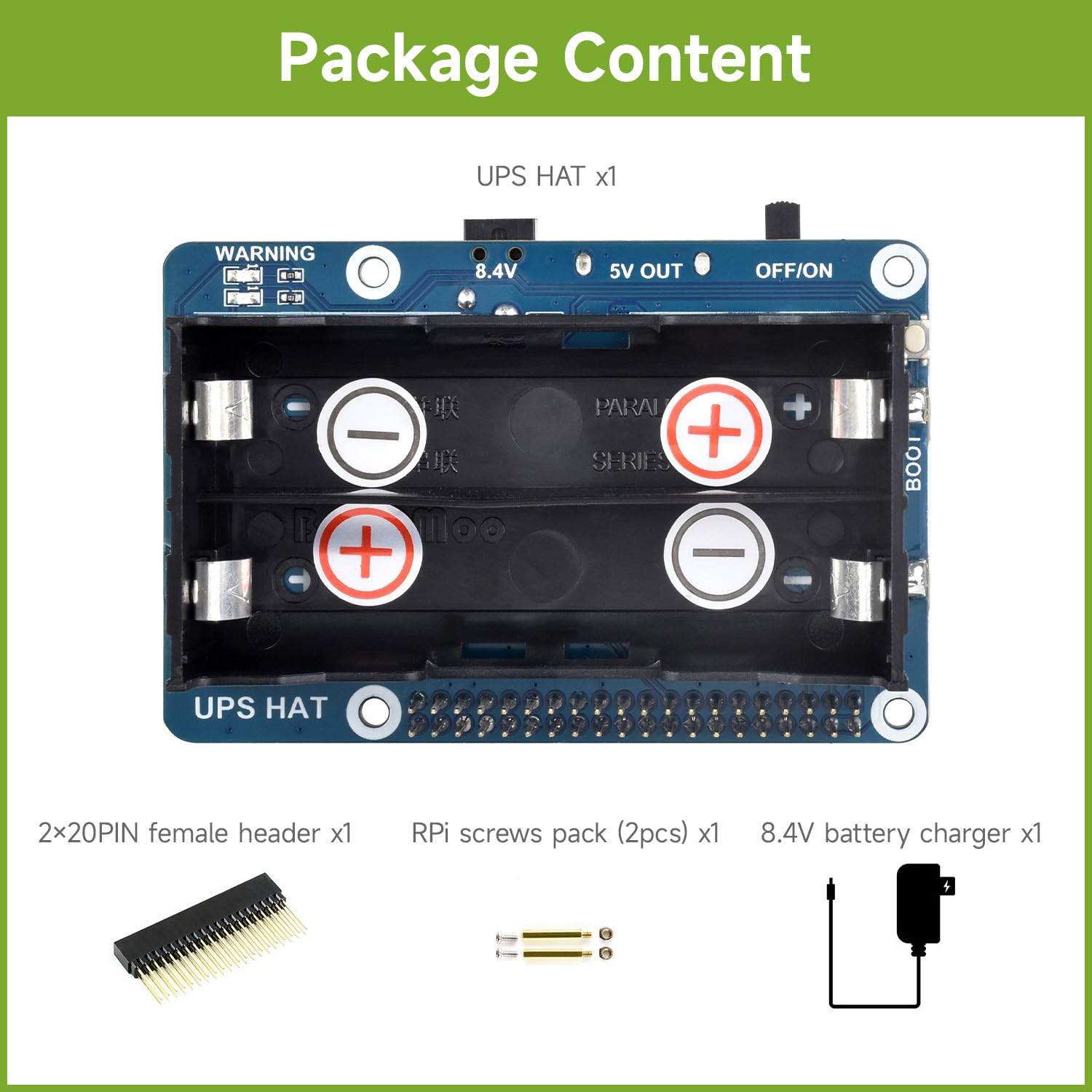 waveshare-ups-hat-usv-modul-f-r-raspberry-pi-5v image 2