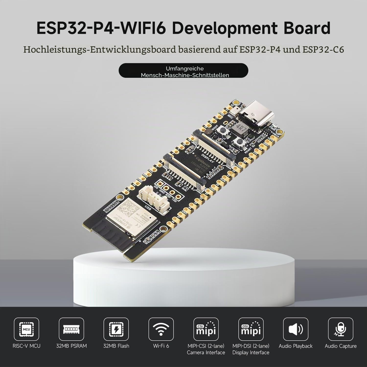 waveshare-esp32-p4-wifi6-kit-b-high-performance-entwicklungsboard image 3