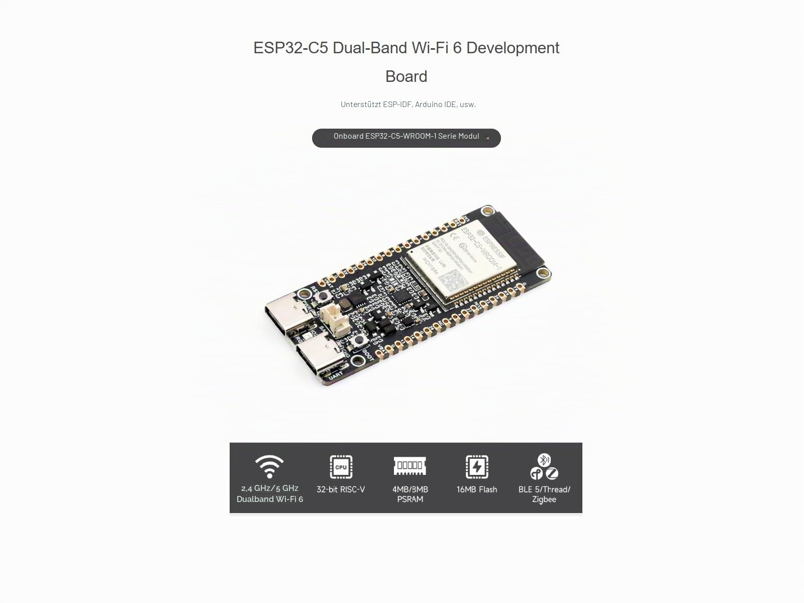 waveshare-esp32-c5-dual-band-wi-fi-6-development-board image 2