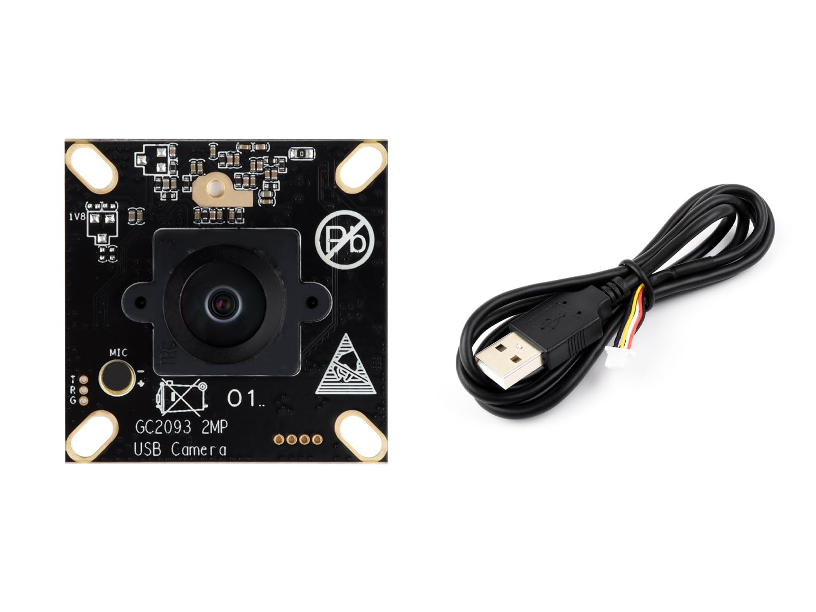 waveshare-gc2093-2mp-usb-kamera-modul-wide-dynamic-backlight-fixed-focus-mikrofo image 1