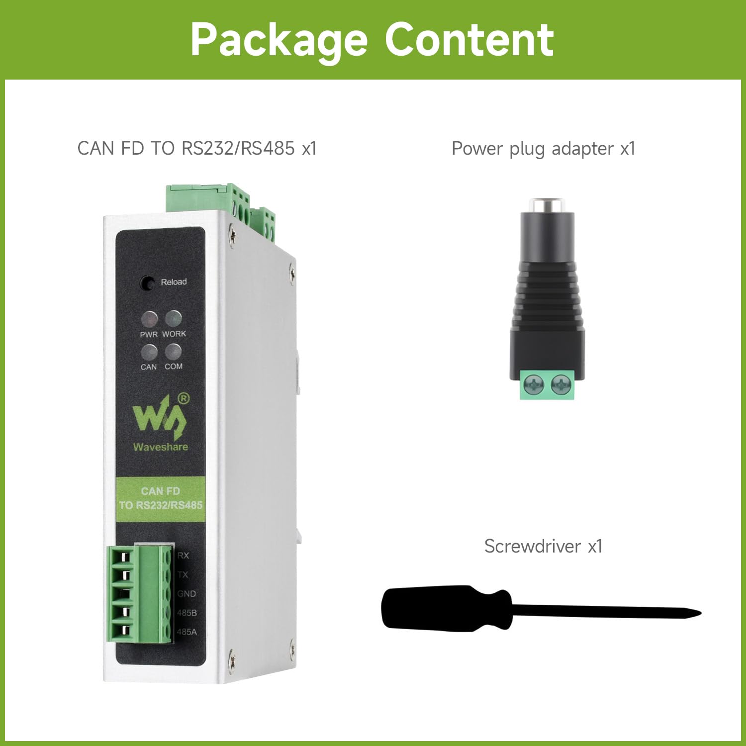 waveshare-can-fd-protokoll-konverter-can-fd-zu-rs232-rs485-bidirektionales-kommu image 2
