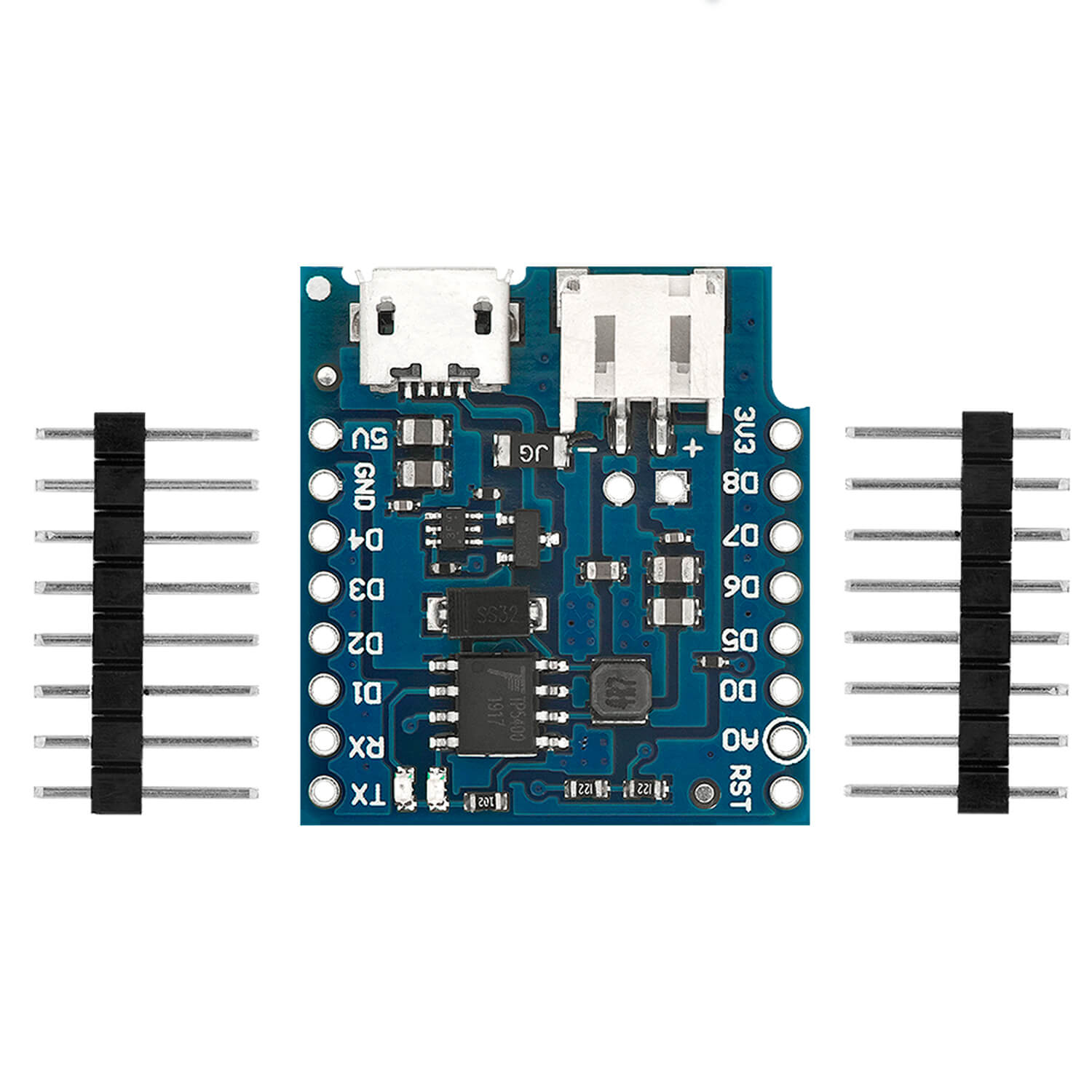 az-delivery-batterie-shield-f-r-lithium-batterien-f-r-d1-mini-esp8266 image 2