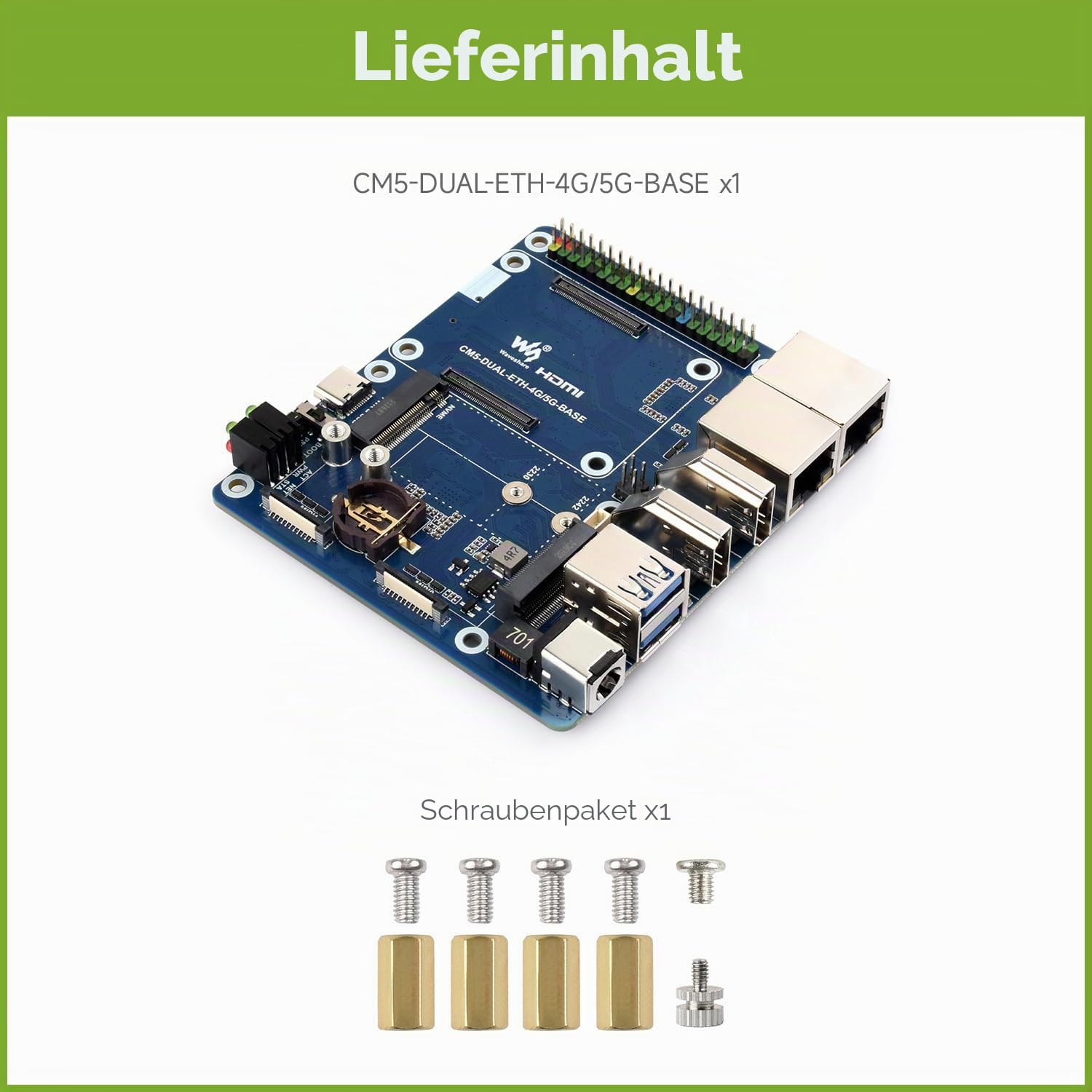 waveshare-dual-ethernet-base-board-f-r-raspberry-pi-cm5-mit-2-5g-lan-und-4k-hdmi image 2