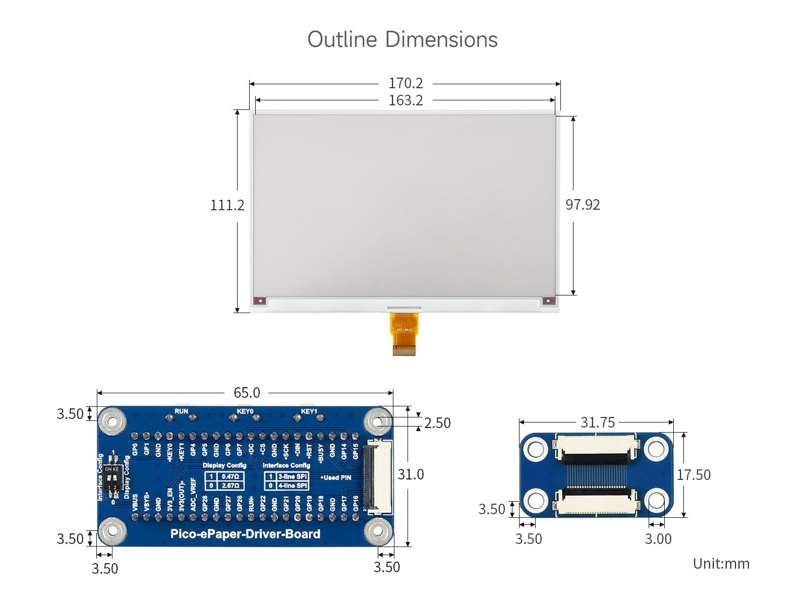 waveshare-7-5-zoll-e-paper-e-ink-display-modul-b-800x480-rot-schwarz-wei-f-r-ras image 8