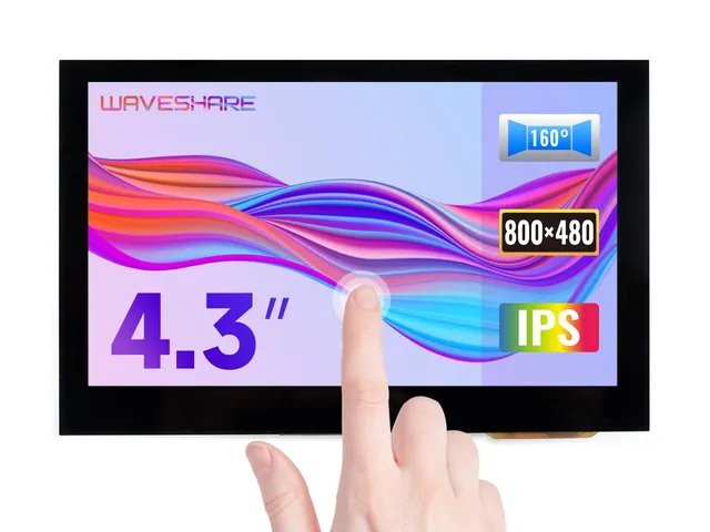 waveshare-4-3-zoll-hdmi-lcd-b-800x480-ips-capacitive-touch-f-r-raspberry-pi image 1
