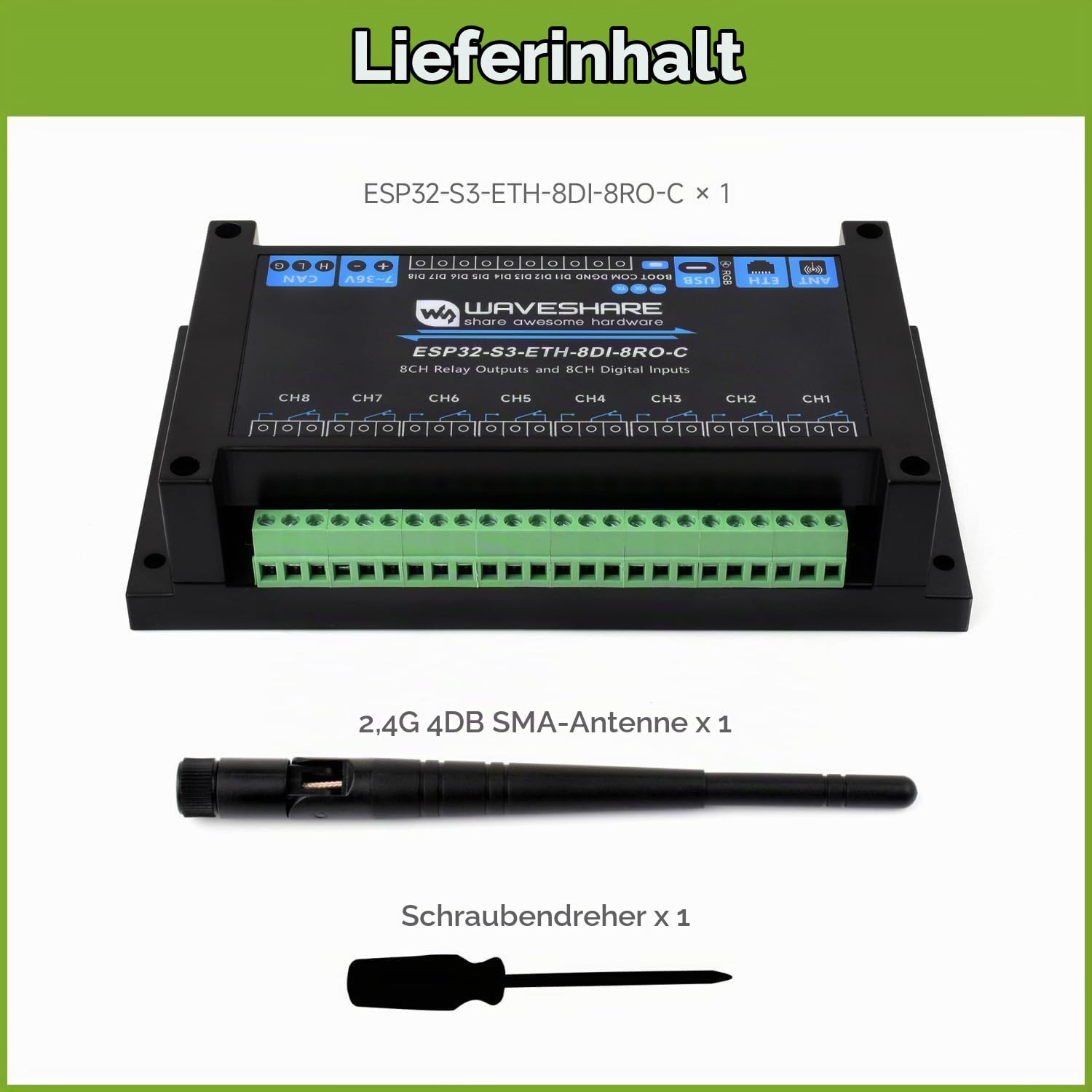 waveshare-esp32-s3-eth-8di-8ro-c-industrielles-8-kanal-wlan-relaismodul-mit-ethe image 2