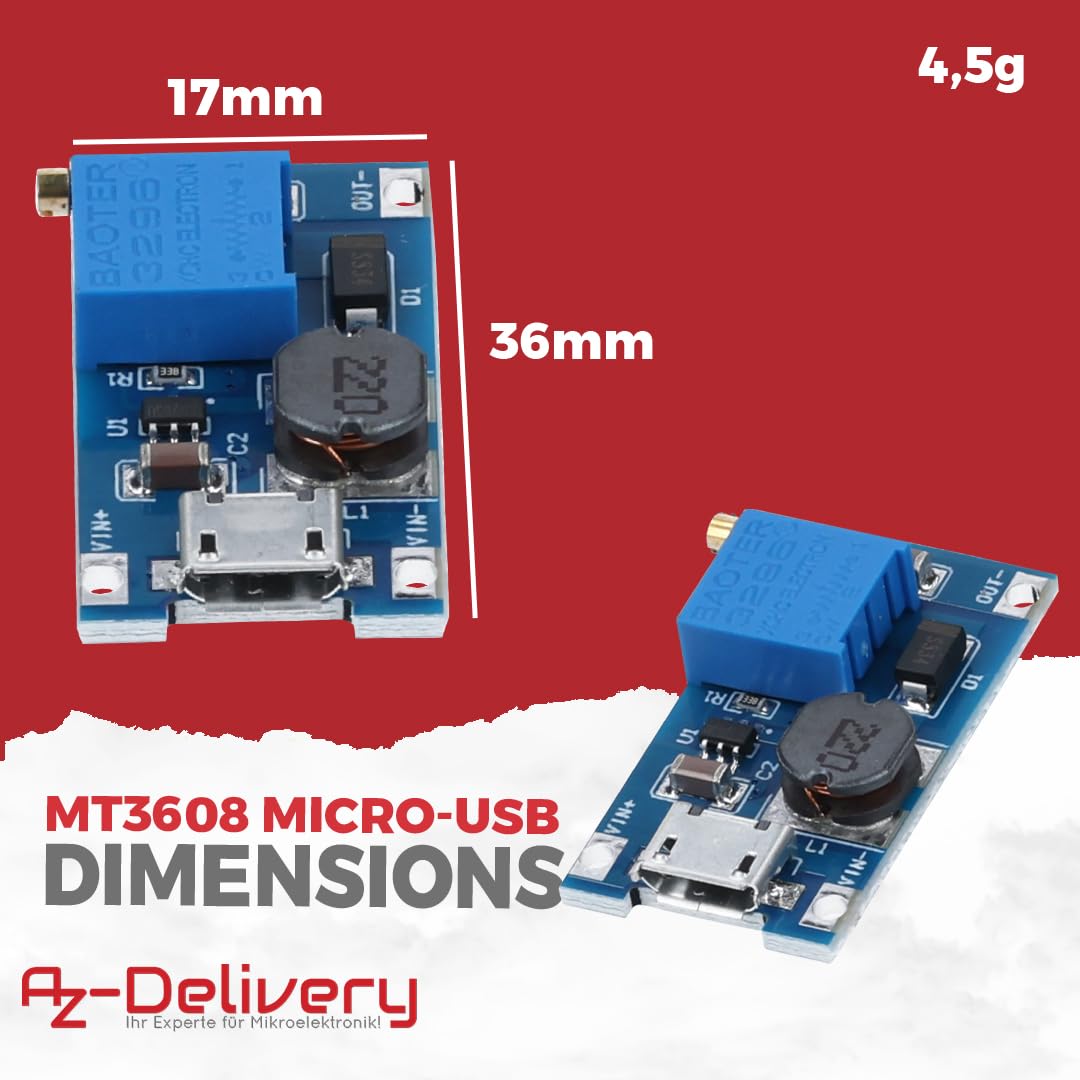 az-delivery-2a-dc-dc-boost-step-up-wandler-mit-microusb-2v-24v-zu-5v-28v-mt3608- image 5