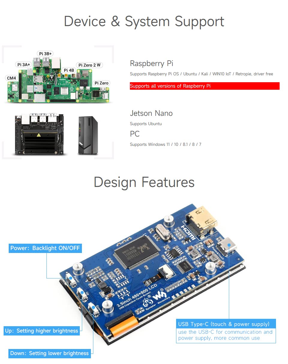 waveshare-3-5-zoll-ips-touch-lcd-480x800-hdmi-display image 4