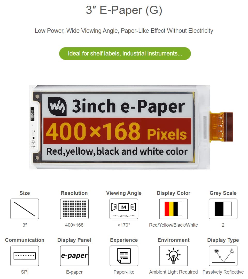 waveshare-3-zoll-e-paper-g-raw-display-400x168-rot-gelb-schwarz-wei-spi image 2