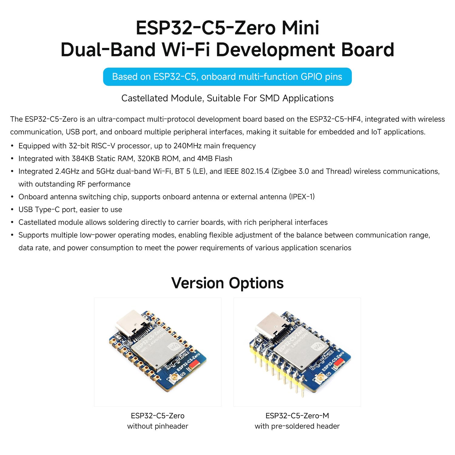 waveshare-esp32-c5-zero-mini-entwicklungsboard-dual-band-wi-fi-6-2-4-5-ghz-bluet image 3