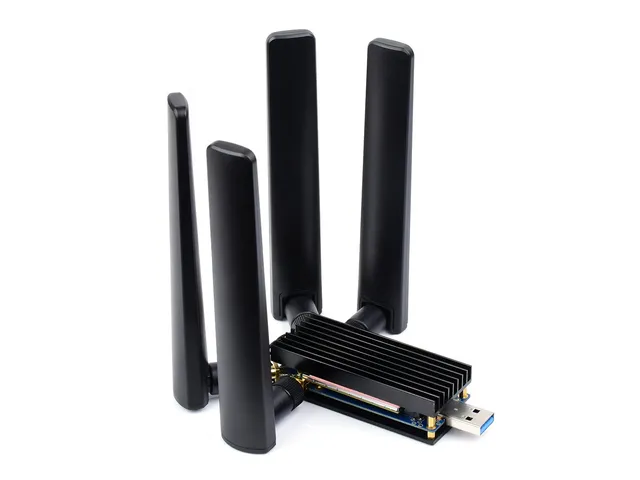 waveshare-usb-zu-m-2-b-key-modul-treiberboard-f-r-4g-5g-module-mit-quad-antennen image 1
