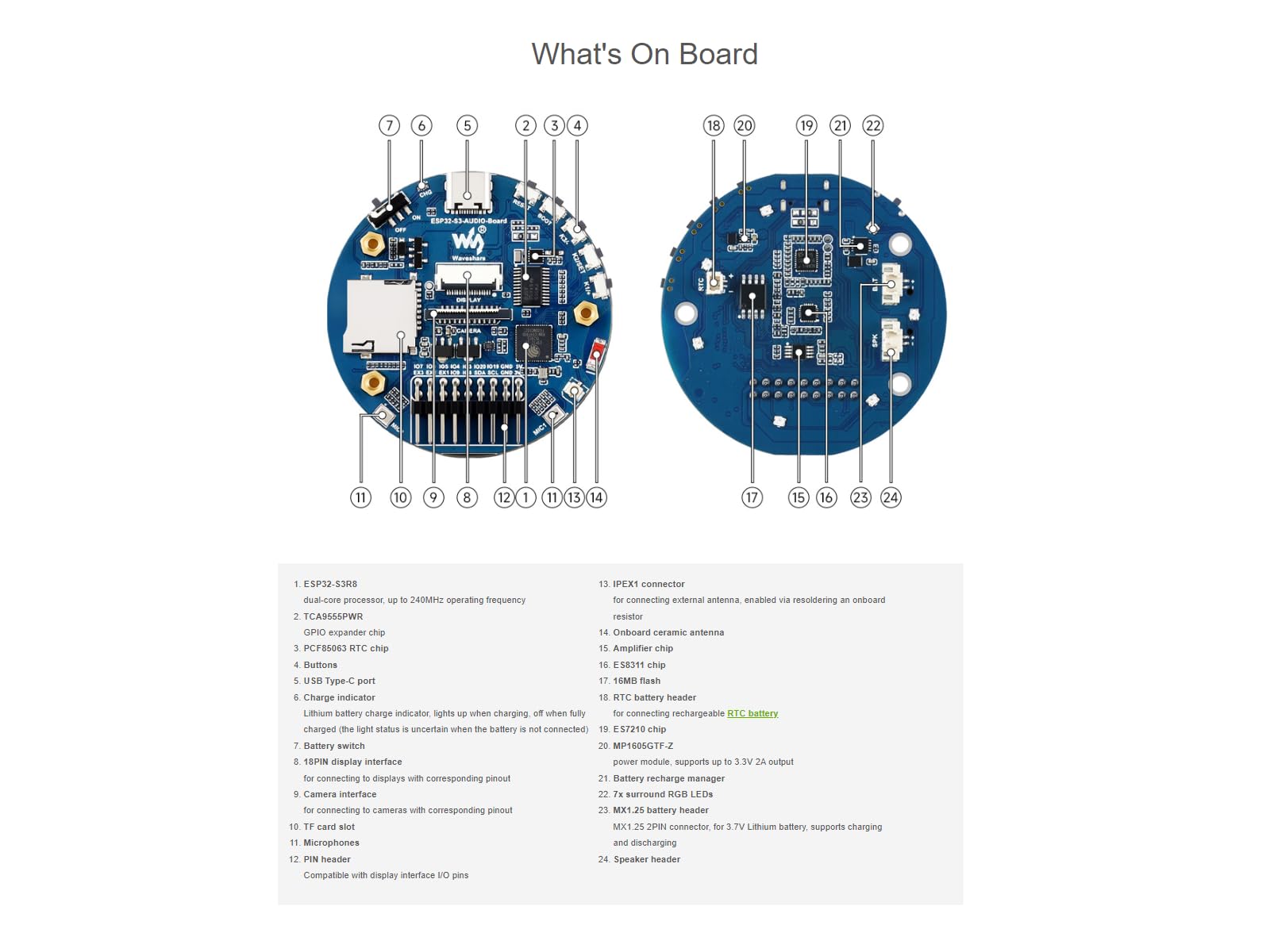 waveshare-esp32-s3-ai-smart-speaker-entwicklungsboard-noise-reduction-rgb-lcd-ka image 6